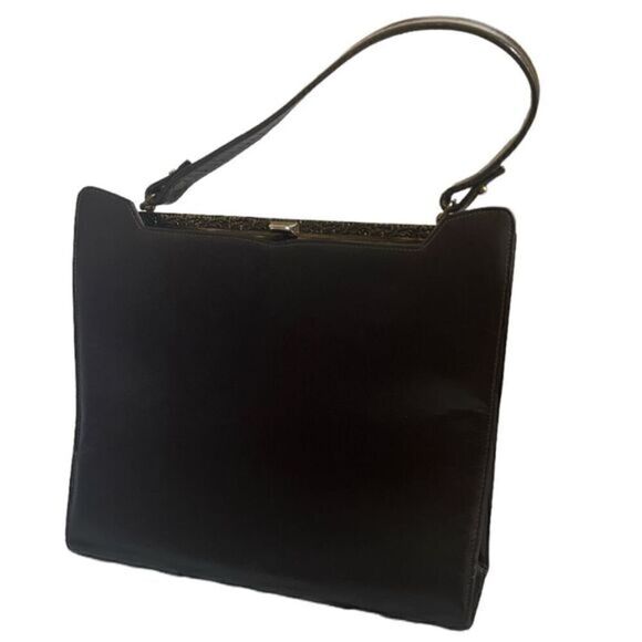 Triangle New York Vintage Chocolate Brown Purse Shoulder Bag‎ with Gold C… - Picture 1 of 13